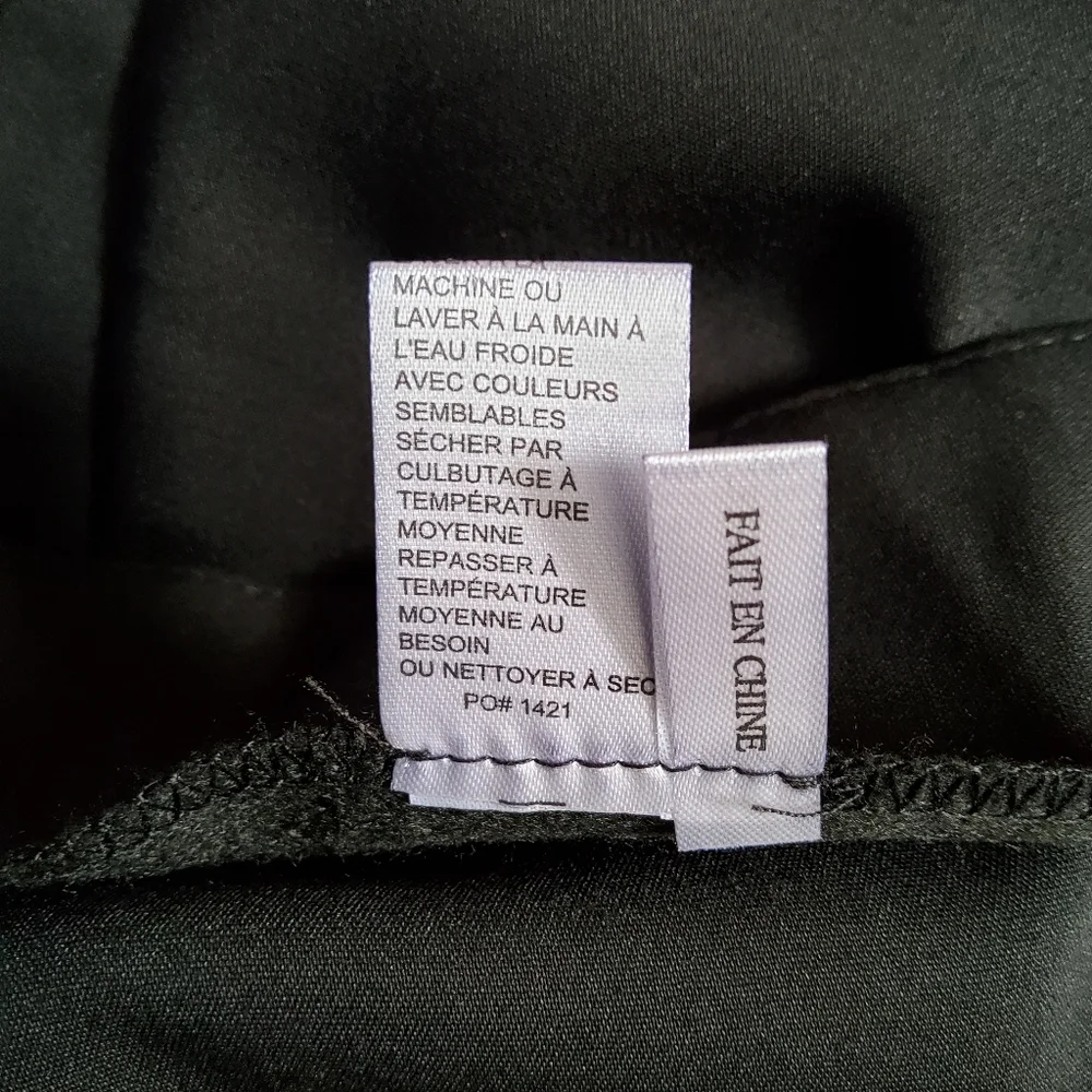 New Atelier Luxe Black Ankle Crop Pants Size 10 - Picture 9 of 9